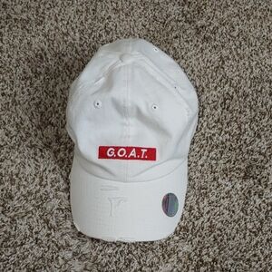 KBETHOS G.O.A.T. White Adjustable Cap